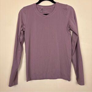 ARITZIA Smooth‎ Seamless Willow Longsleeve Tee Size Large Mauve Basics Crewneck